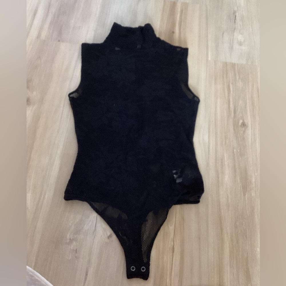 Express Black Lace Bodysuit